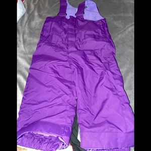 18-24 mos Children’s Place purple snow bibs